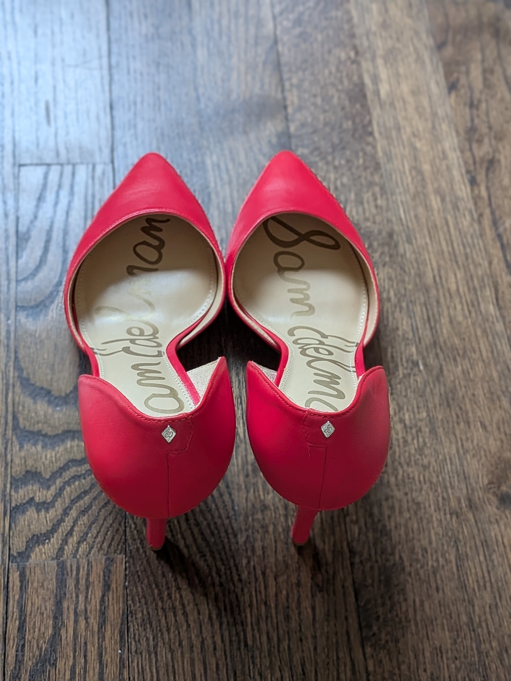 Sam Edelman Red Pointed D'Orsay Heels - Picture 4 of 8